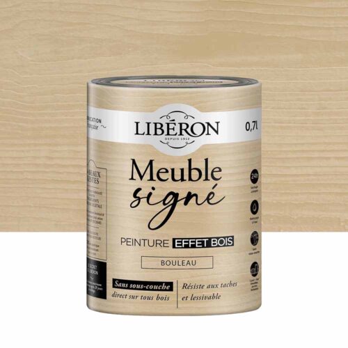 Photo de pack Libéron Meuble Signé Peinture Effet Bois Bouleau