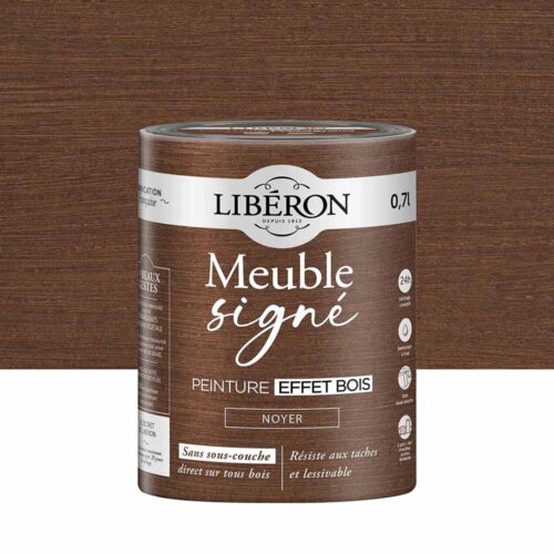 Photo de pack Libéron Meuble Signé Peinture Effet Bois Noyer