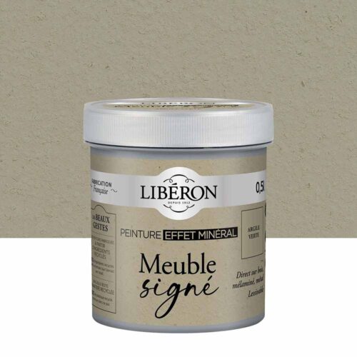 Photo de pack Libéron Meuble Signé Peinture Effet Minéral Argile Verte