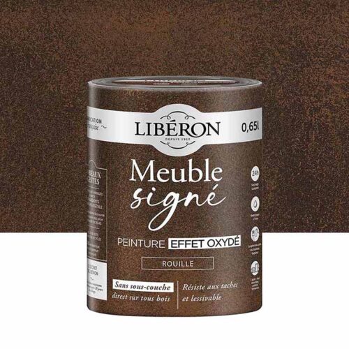 Photo de pack Libéron Meuble Signé Peinture Effet Oxydé Rouille