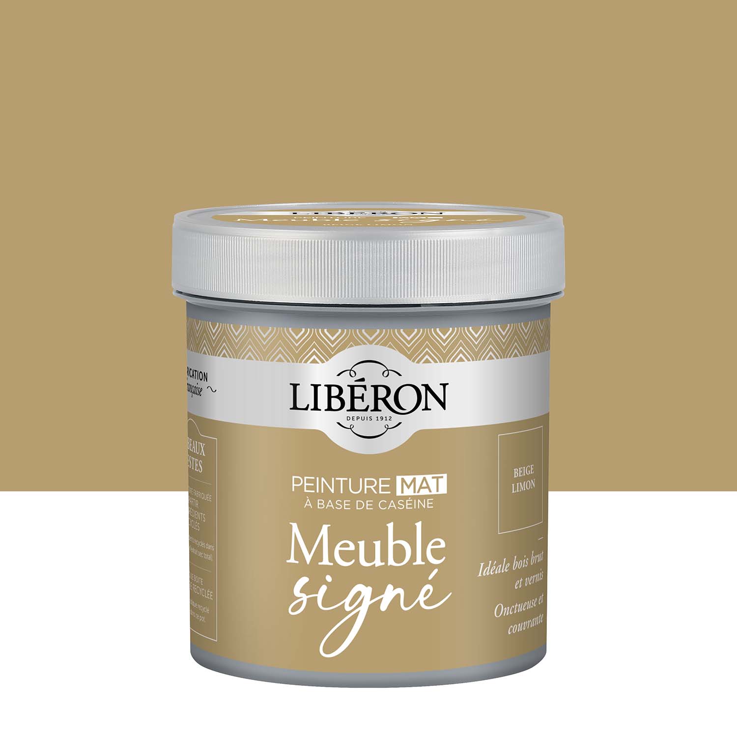 Libéron - Meuble Signé - Peinture Mat - Beige Limon - 0,5L Pack Photo de pack Libéron Meuble Signé Peinture Mat Beige Limon