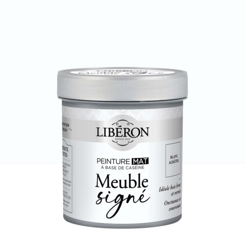Photo de pack Libéron Meuble Signé Peinture Mat Blanc Albatre