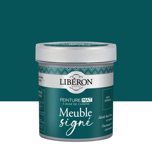 Photo de pack Libéron Meuble Signé Peinture Mat Bleu Pétrole