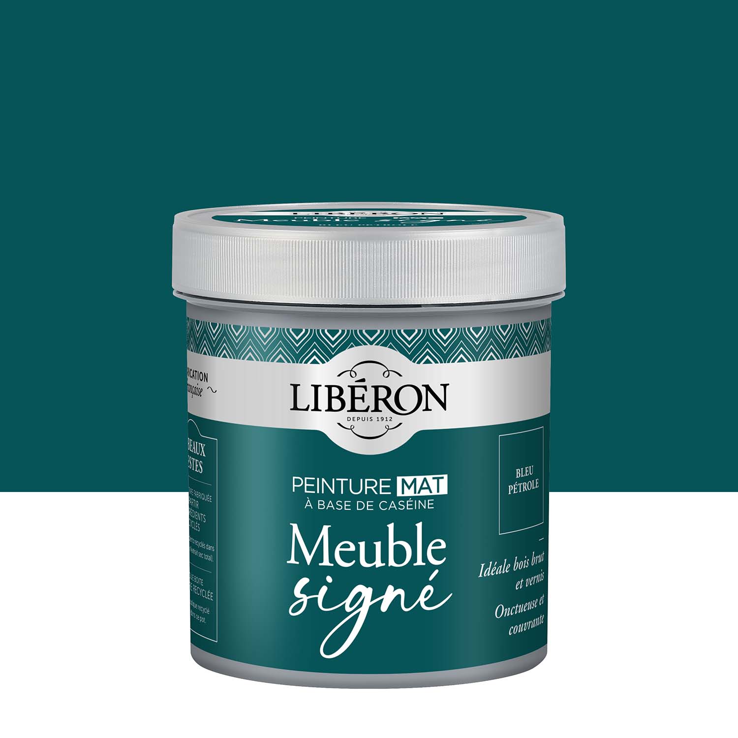 Libéron - Meuble Signé - Peinture Mat - Bleu Pétrole - 0,5L Pack Photo de pack Libéron Meuble Signé Peinture Mat Bleu Pétrole
