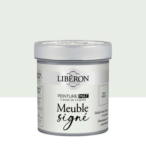 Photo de pack Libéron Meuble Signé Peinture Mat Gris Perle