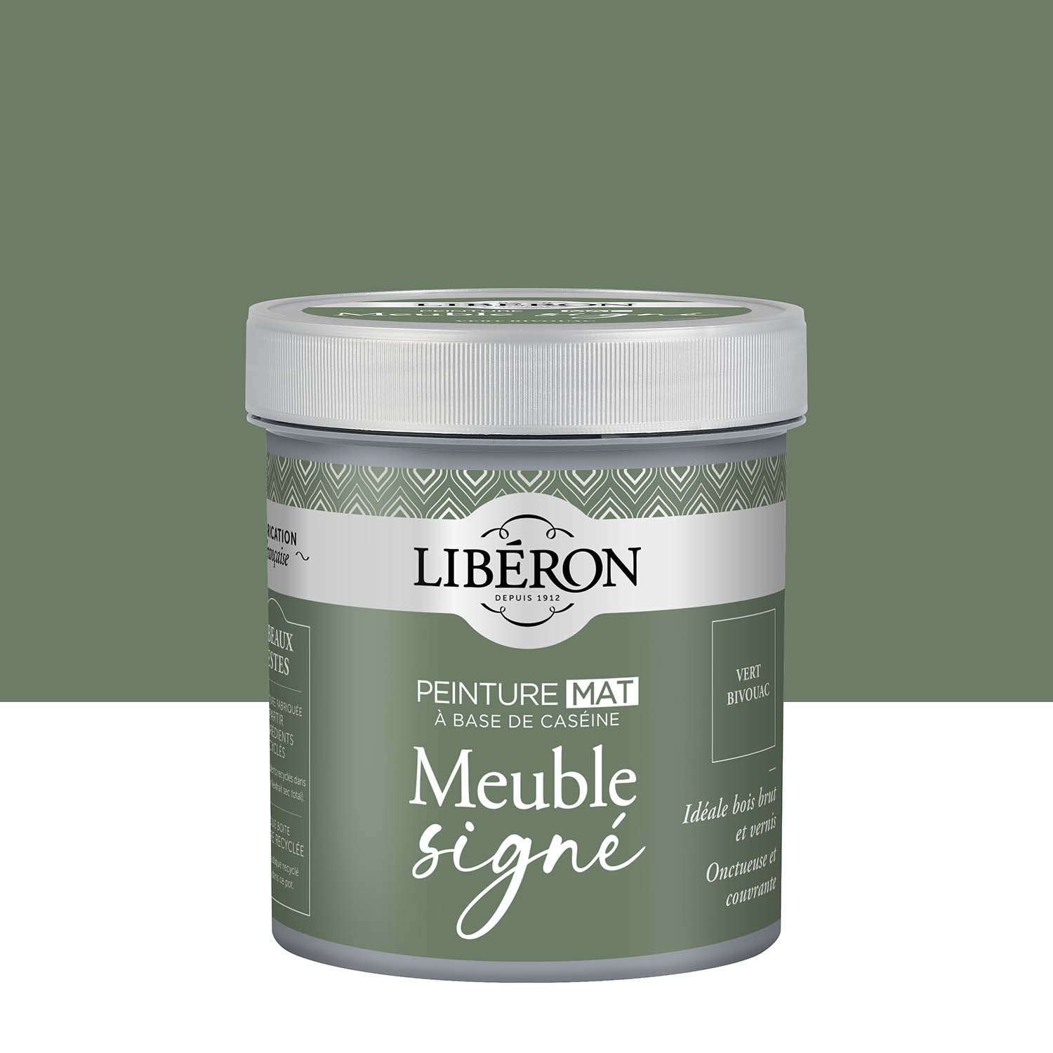 Libéron - Meuble Signé - Peinture Mat - Vert Bivouac - 0,5L Pack Photo de pack Libéron Meuble Signé Peinture Mat Vert Bivouac