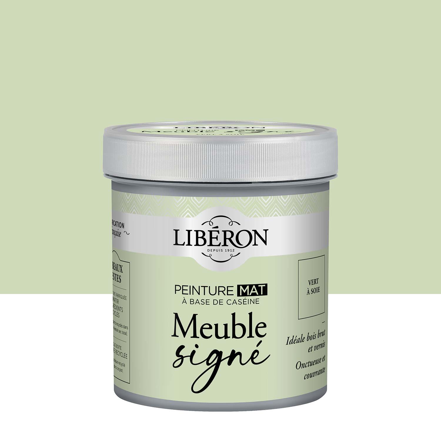 Libéron - Meuble Signé - Peinture Mat - Vert à Soie - 0,5L Pack Photo de pack Libéron Meuble Signé Peinture Mat Vert à Soie