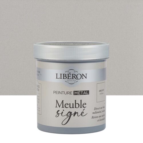 Photo de pack Libéron Meuble Signé Peinture Métal Argent Brillant