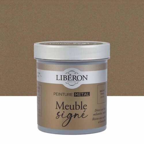 Photo de pack Libéron Meuble Signé Peinture Métal Argent Fumé Poudré