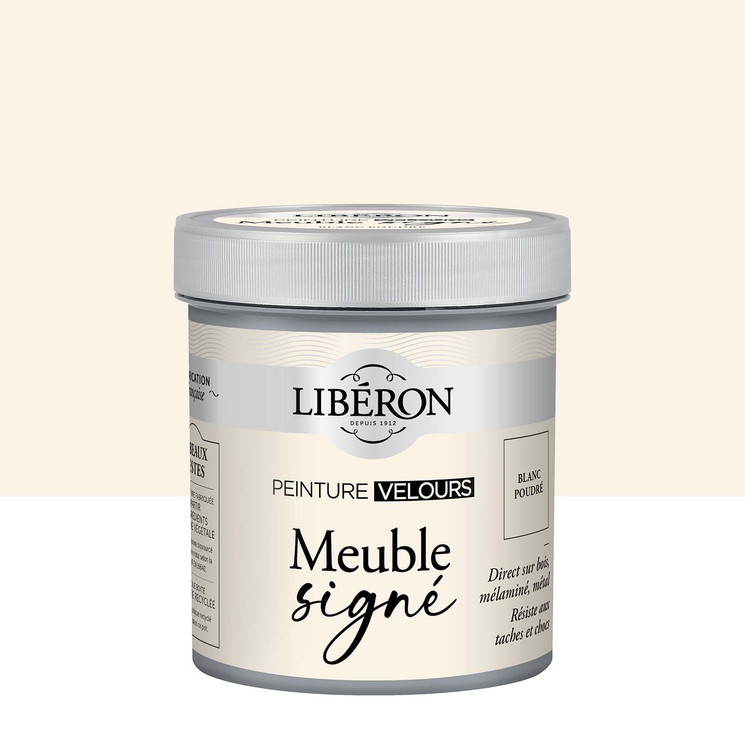 Photo de pack Libéron Meuble Signé Peinture Velours Blanc Poudré