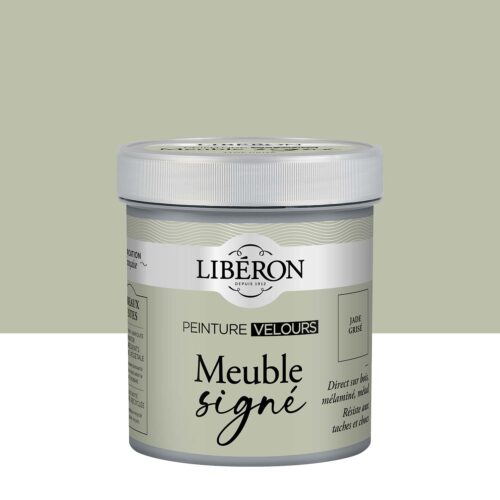 Photo de pack Libéron Meuble Signé Peinture Velours Jade Grisé