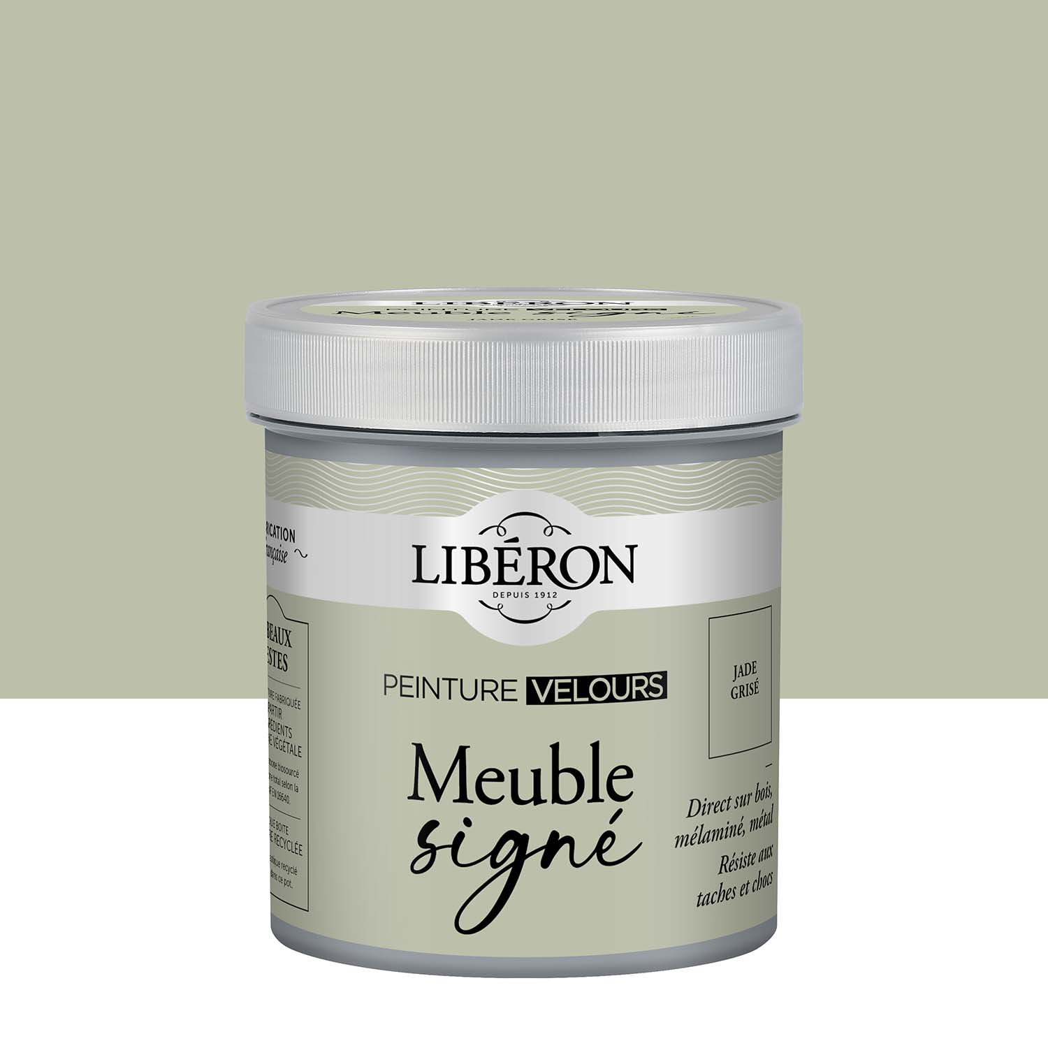 Photo de pack Libéron Meuble Signé Peinture Velours Jade Grisé