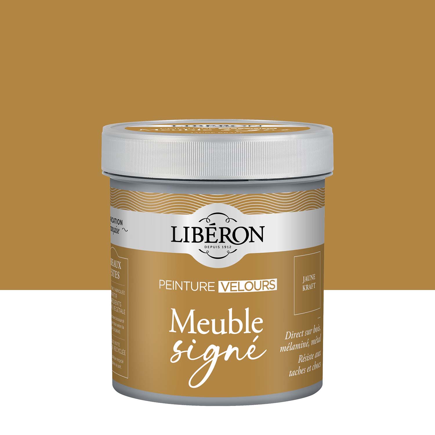 Photo de pack Libéron Meuble Signé Peinture Velours Jaune Kraft