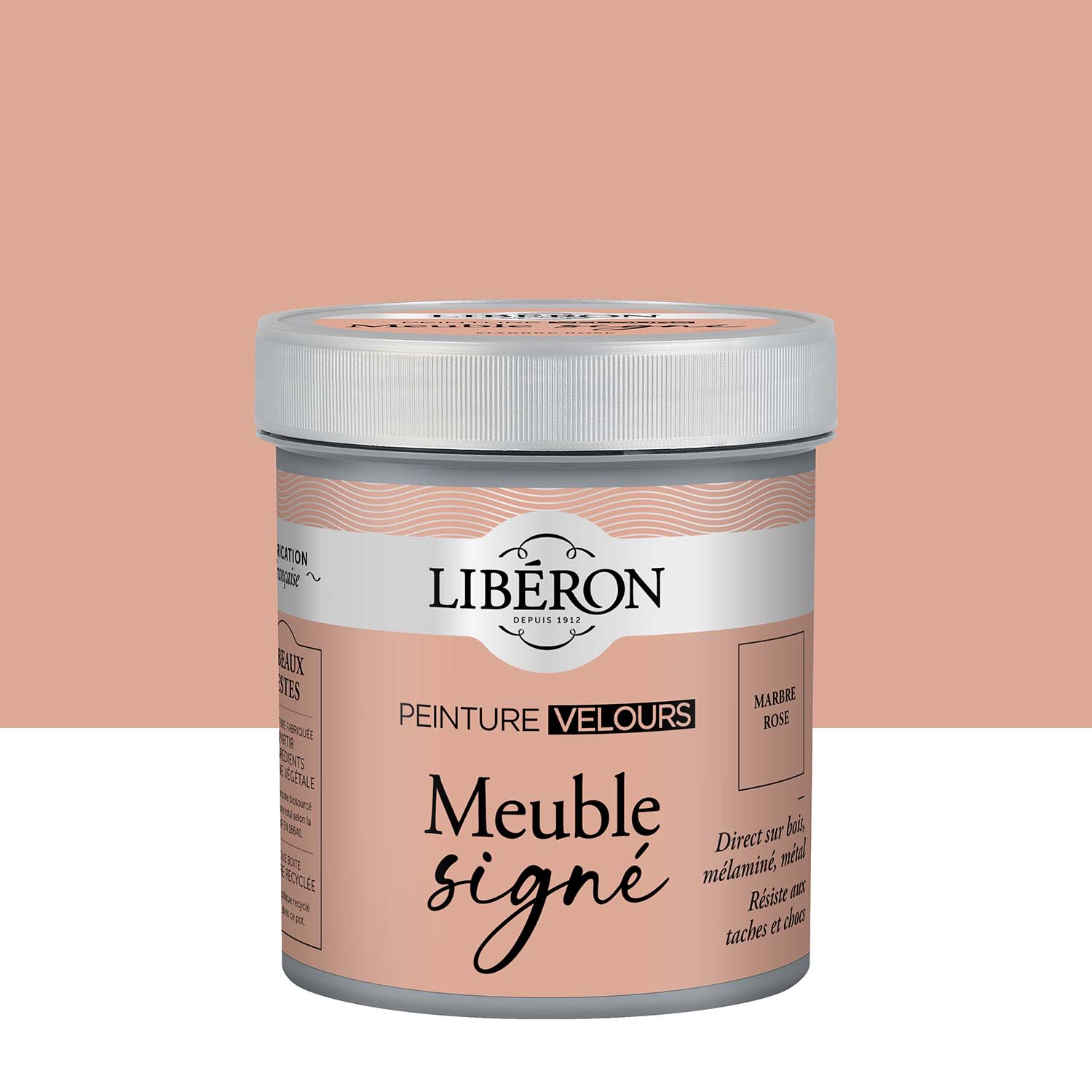 Photo de pack Libéron Meuble Signé Peinture Velours Marbre Rose