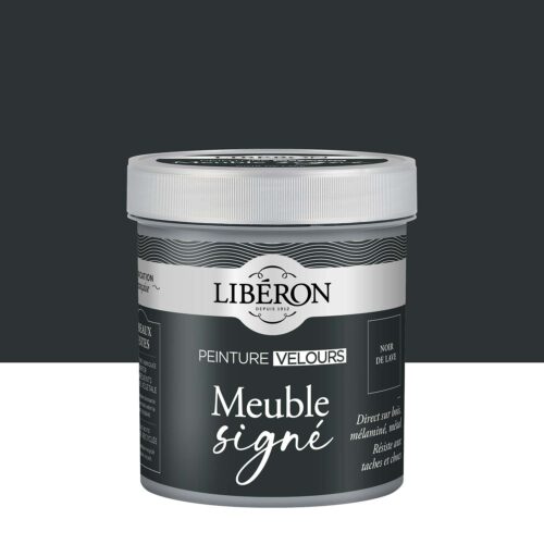 Photo de pack Libéron Meuble Signé Peinture Velours Noir de Lave