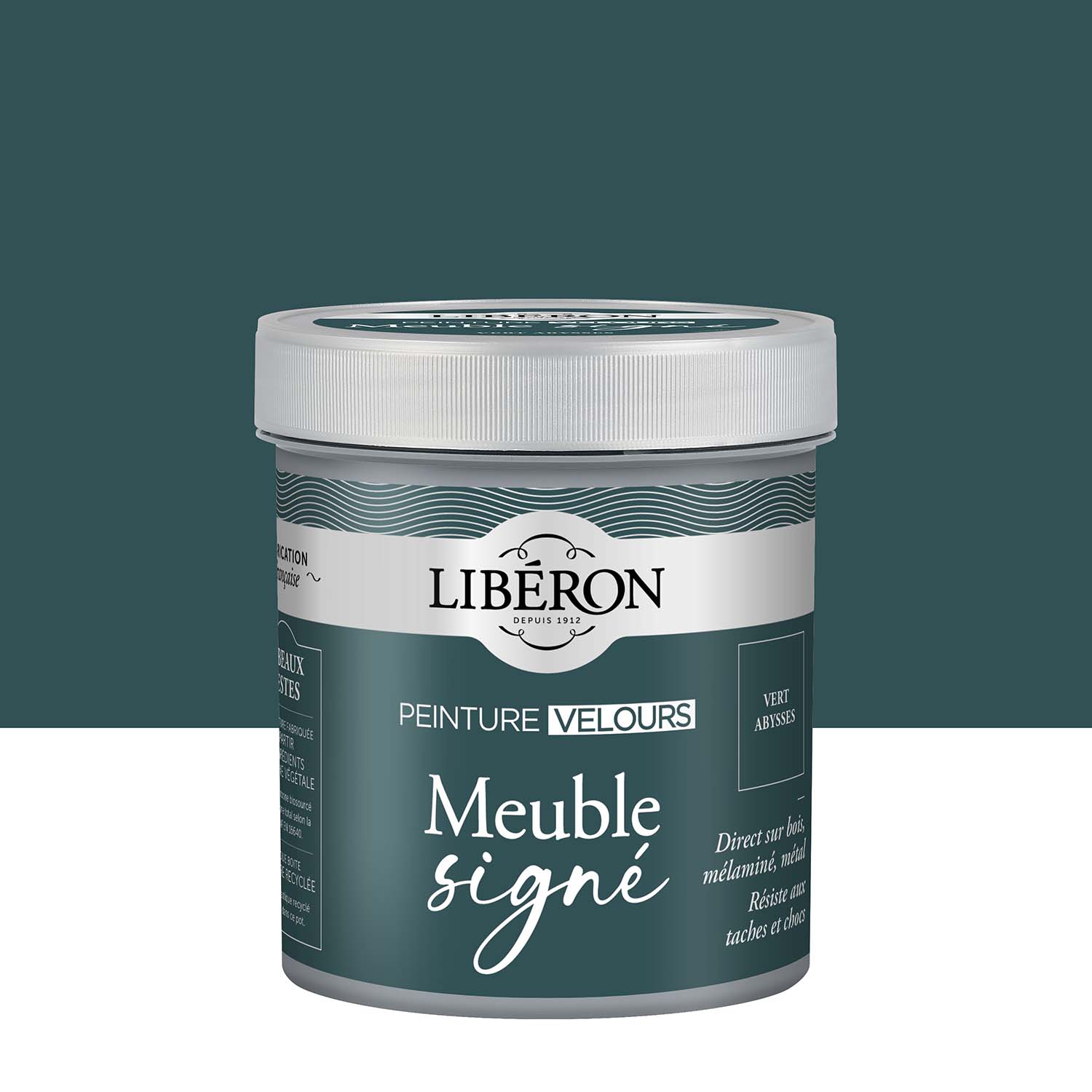 Libéron - Meuble Signé - Peinture Velours - Vert Abysses - 0,5L Pack Photo de pack Libéron Meuble Signé Peinture Velours Vert Abysses
