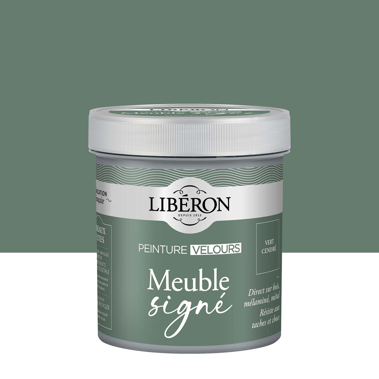 Photo de pack Libéron Meuble Signé Peinture Velours Vert Cendré