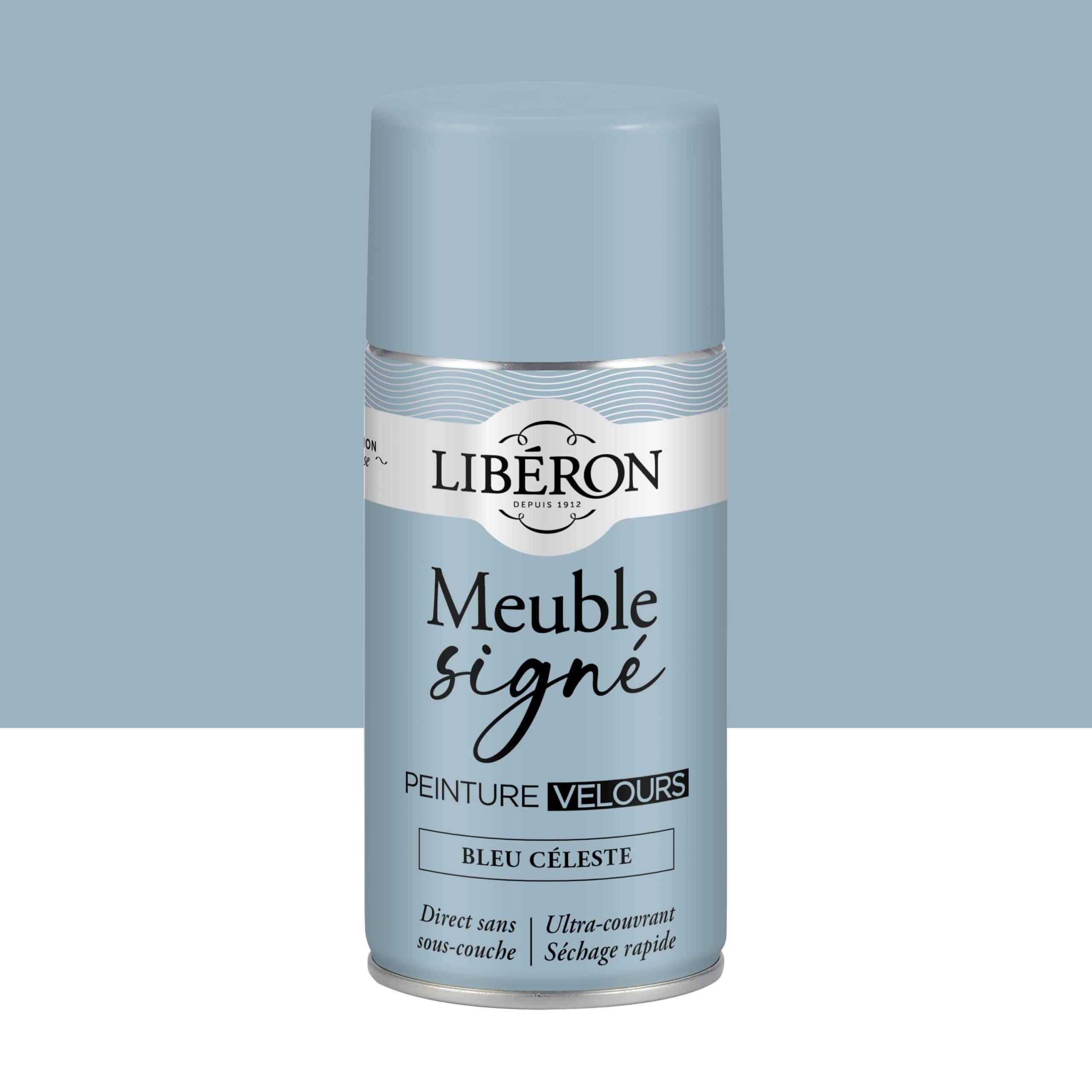 Photo de pack Libéron Meuble Signé Peinture Velours Bleu Celeste