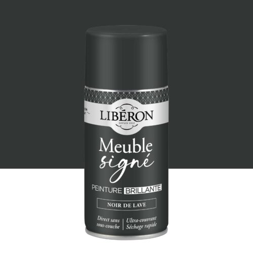 Photo de pack Libéron Meuble Signé Peinture Brillante Noir de Lave