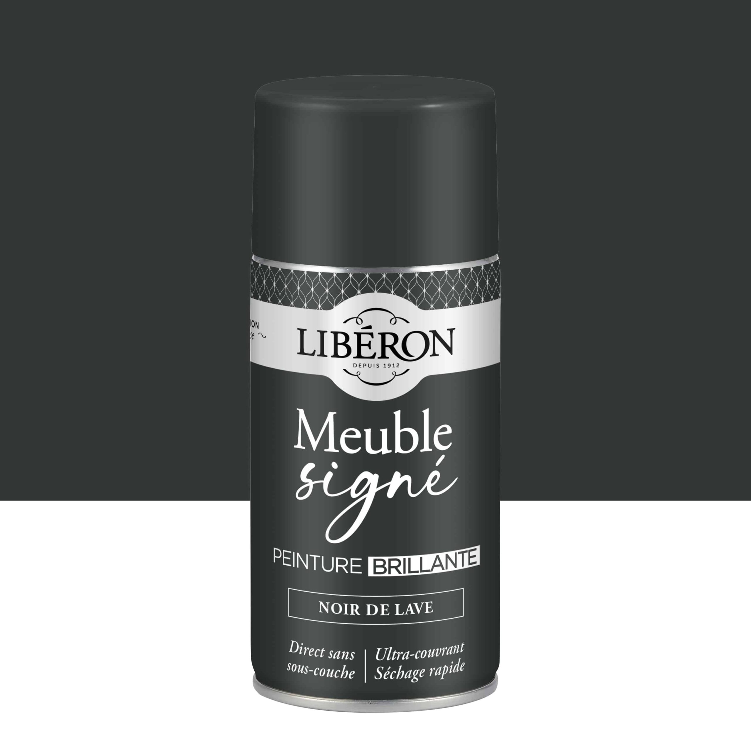 Photo de pack Libéron Meuble Signé Peinture Brillante Noir de Lave