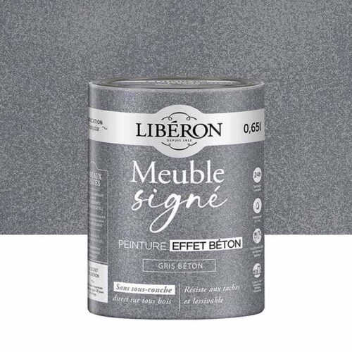 Photo de pack Libéron Meuble Signé Peinture Effet Béton Gris