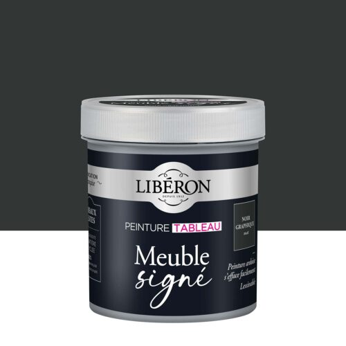 Photo de pack Libéron Meuble Signé Peinture Tableau Noir Graphite