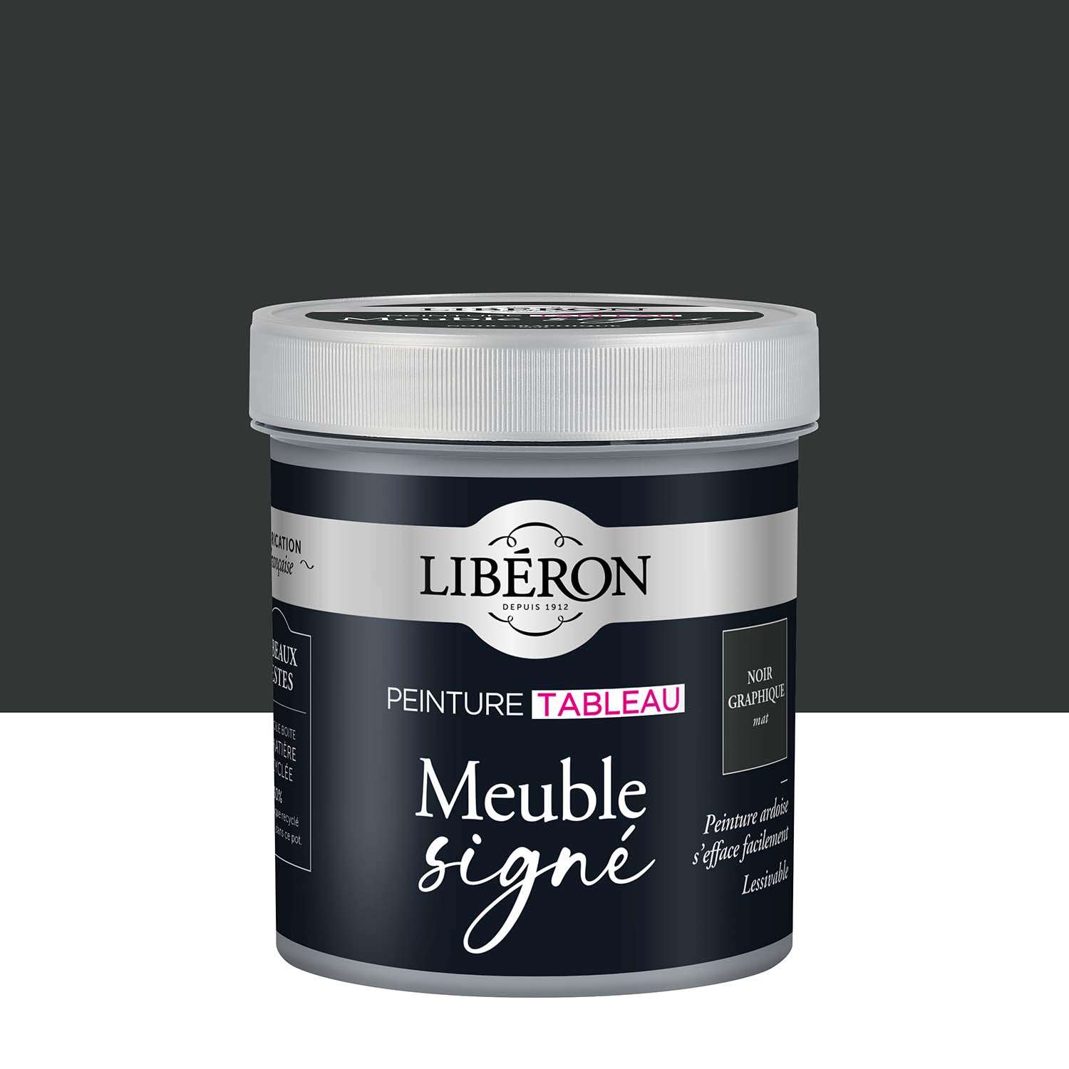 Photo de pack Libéron Meuble Signé Peinture Tableau Noir Graphite