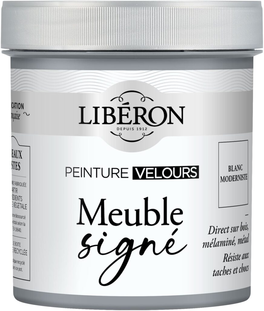 Photo de pack Libéron Meuble Signé Peinture Velours Blanc Moderniste